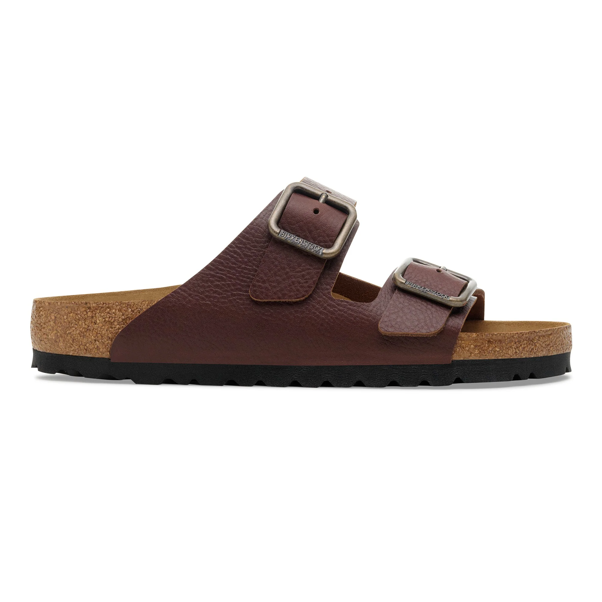 Step Briks Leather Slide- Brown - Image 4