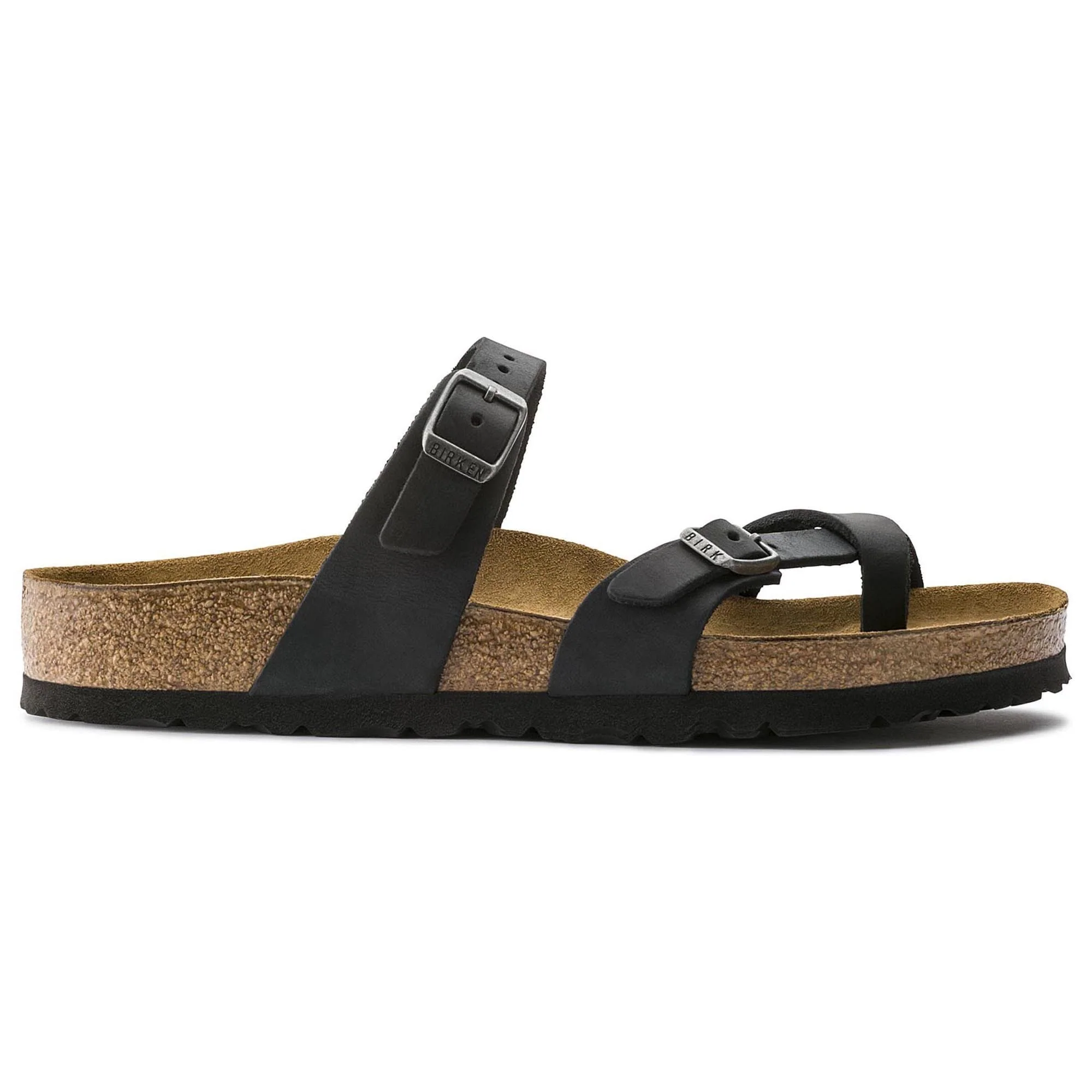 Step Franca Leather Slide- Black - Image 2
