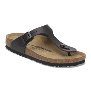 Step Briko Leather Slide- Black