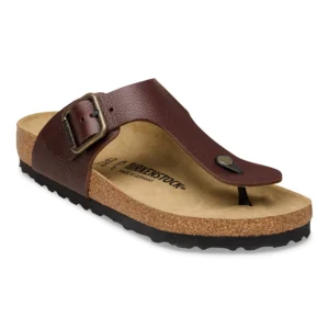 Step Briko Leather Slide- Brown
