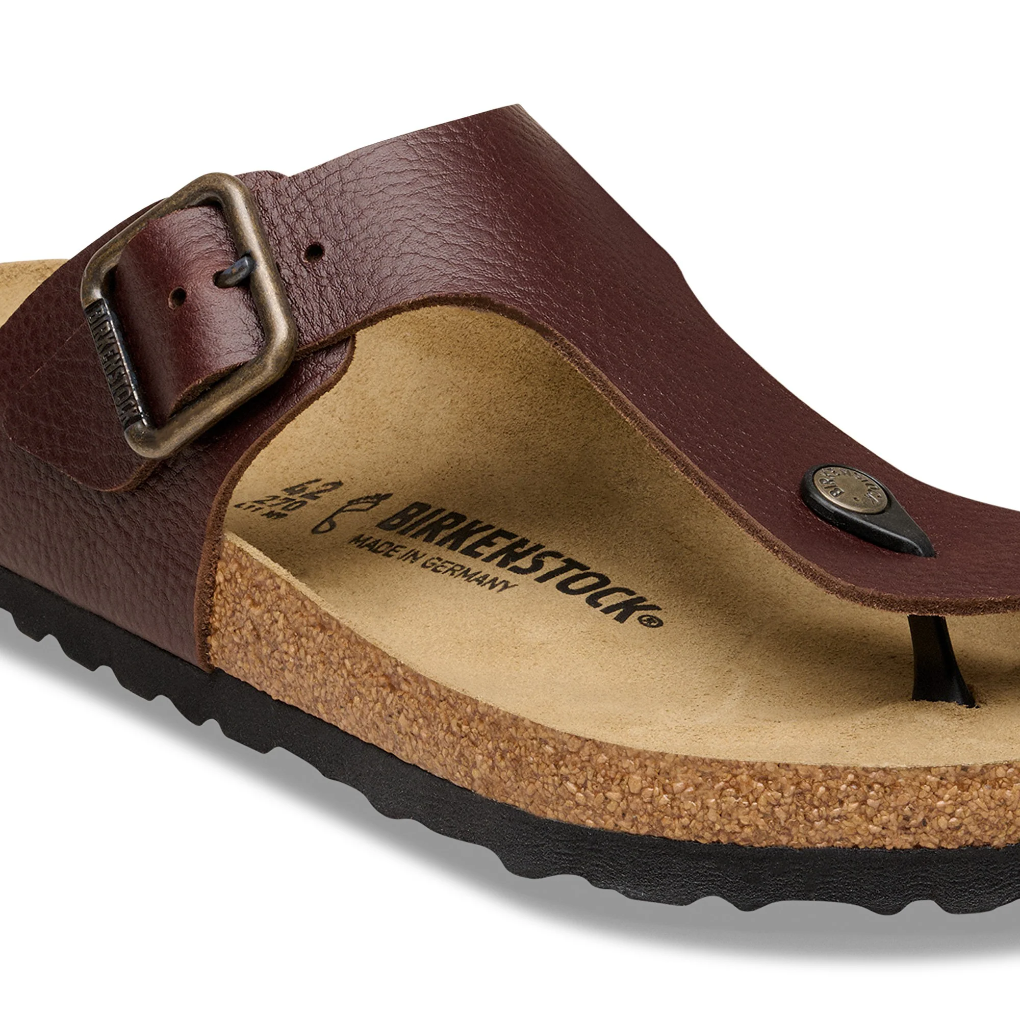 Step Briko Leather Slide- Brown - Image 4