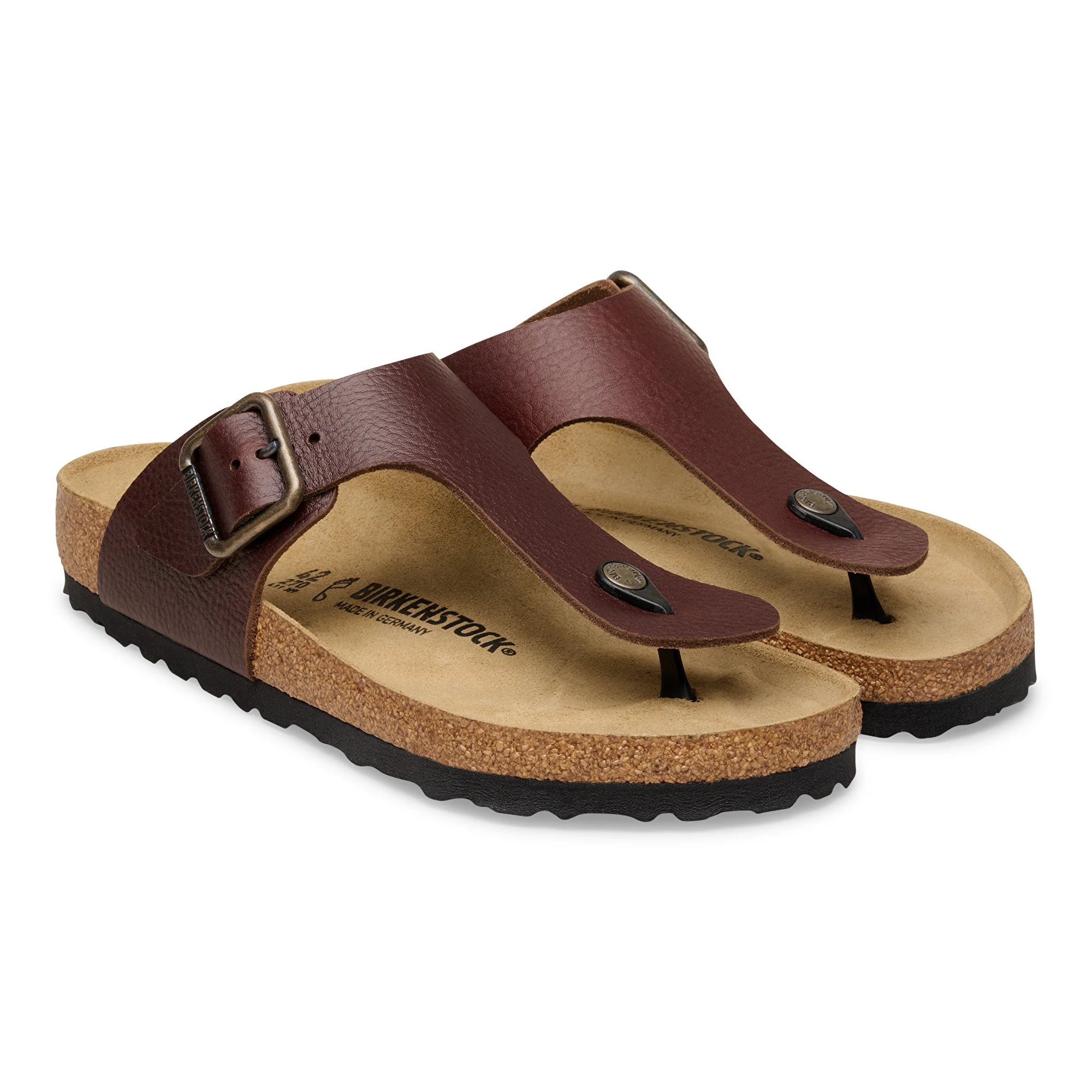 Step Briko Leather Slide- Brown - Image 5