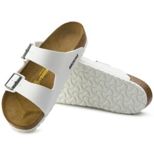 Step Briko Leather Slide- White